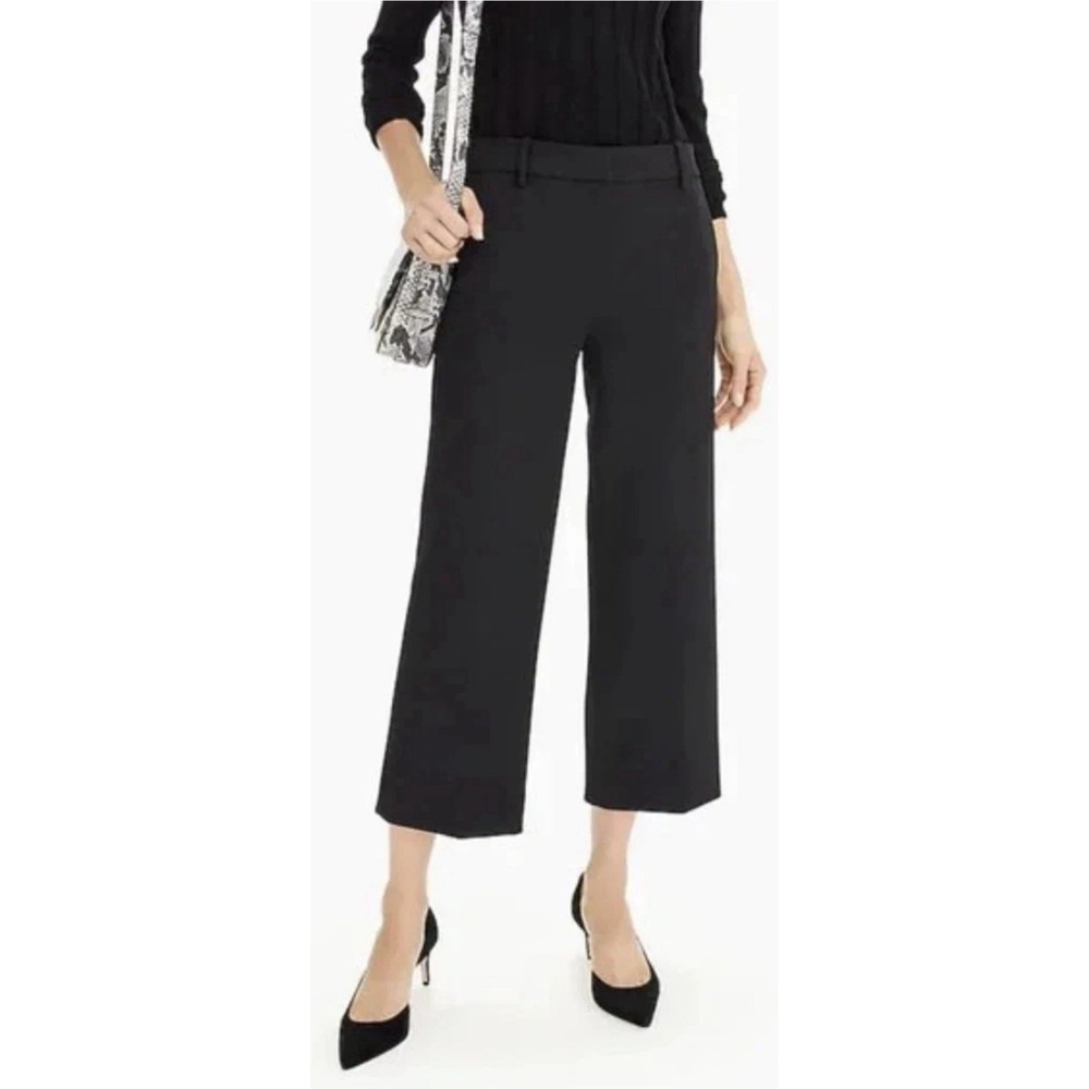 J. CREW High Rise Peyton Wide Leg Pant Four Season Stretch Navy SZ 20 NWT $128